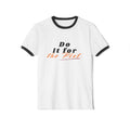 Do It For The Plot Ringer T‑Shirt — Vintage Script Graphic Tee