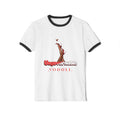 Ringer T-Shirt — 'Ungovernable Nodoli' Vintage Pin-Up Legs Graphic