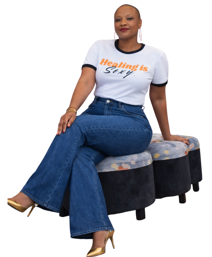 Ringer T-Shirt — Mysterious Woman with Rose Graphic