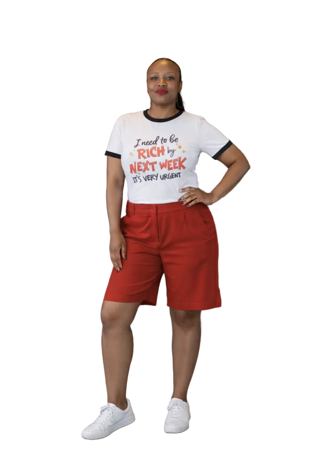 I Need to Be Rich Next Week Ringer T‑Shirt