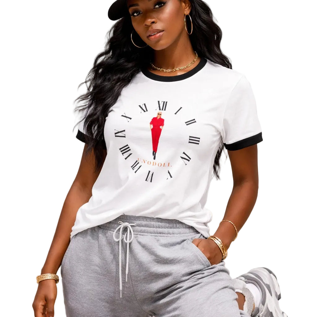 Hourglass Clock T-Shirt | Vintage Roman Numerals