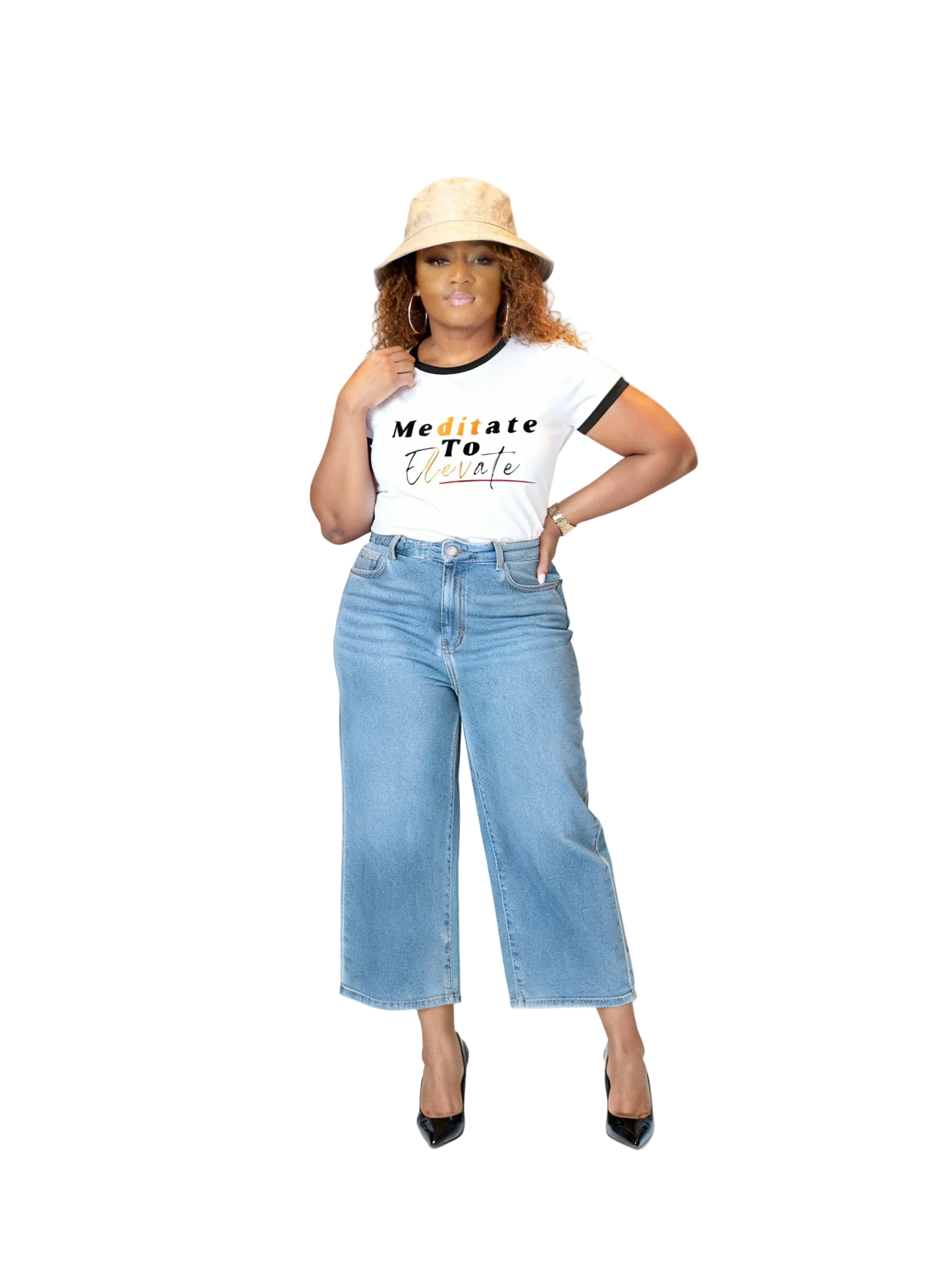Meditate to Elevate Ringer T-Shirt
